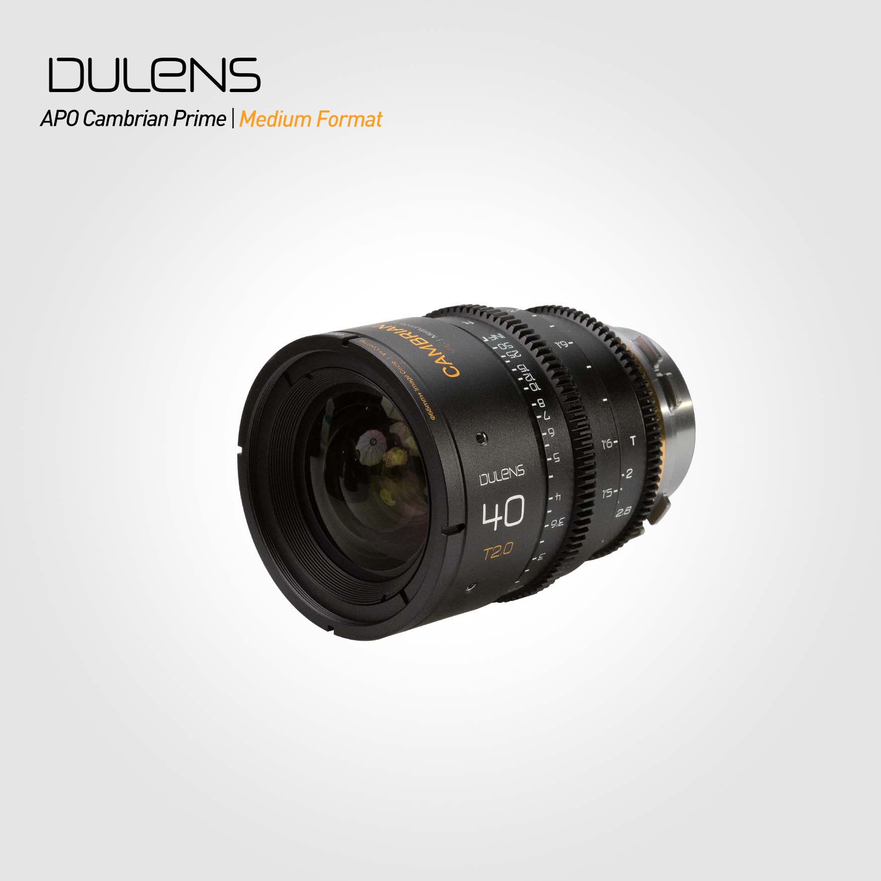 DULENS VINTAGE SERIES MEDIUM FORMAT APO CAMBRIAN PRIME 40mm T2 PL