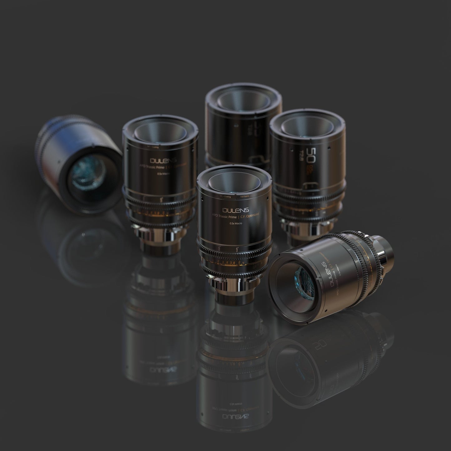 DULENS APO CF (Close Focus) TRIASSIC PRIME 5 lens kit with 5 slots case - DULENS HK